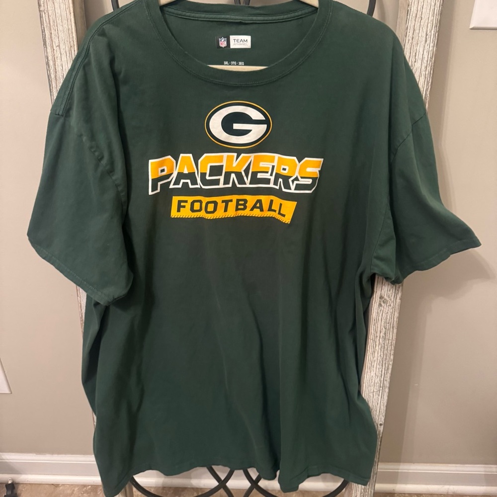 Green Bay‎ Packers NFL Team Apparel 3XL Graphic Football T-Shirt Green
